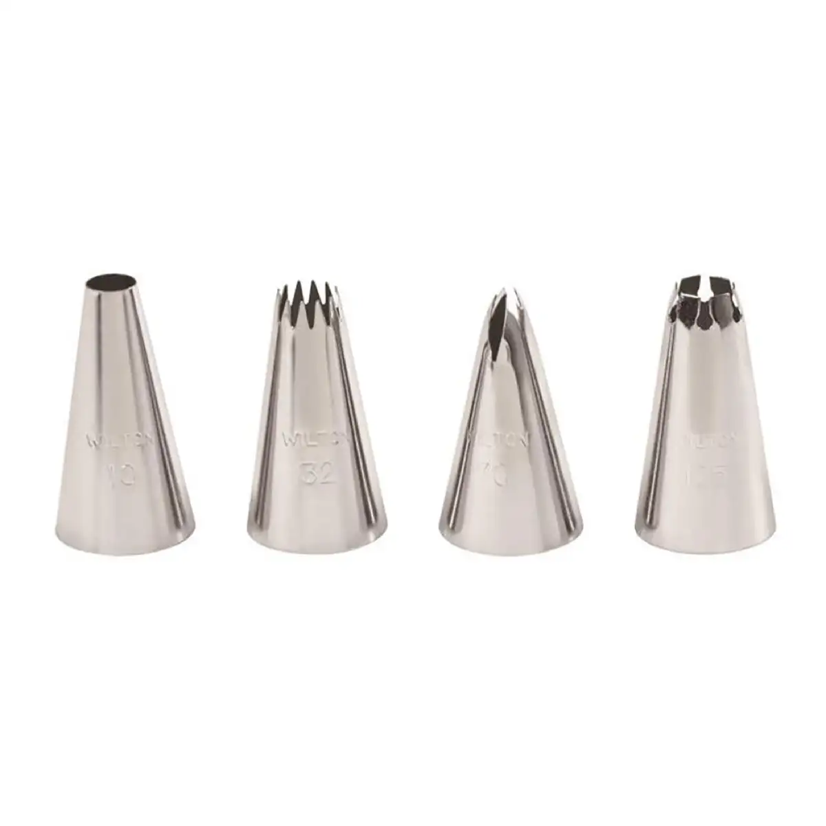 Wilton Brass Borders Tip Set (Silver, 4 Pc.)