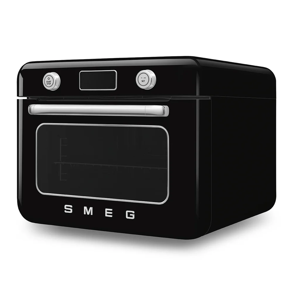 Smeg 50's Style Countertop Multi-Function Oven W/Grill & Steam Function, COF01BLUK (30 L, 1800 W)
