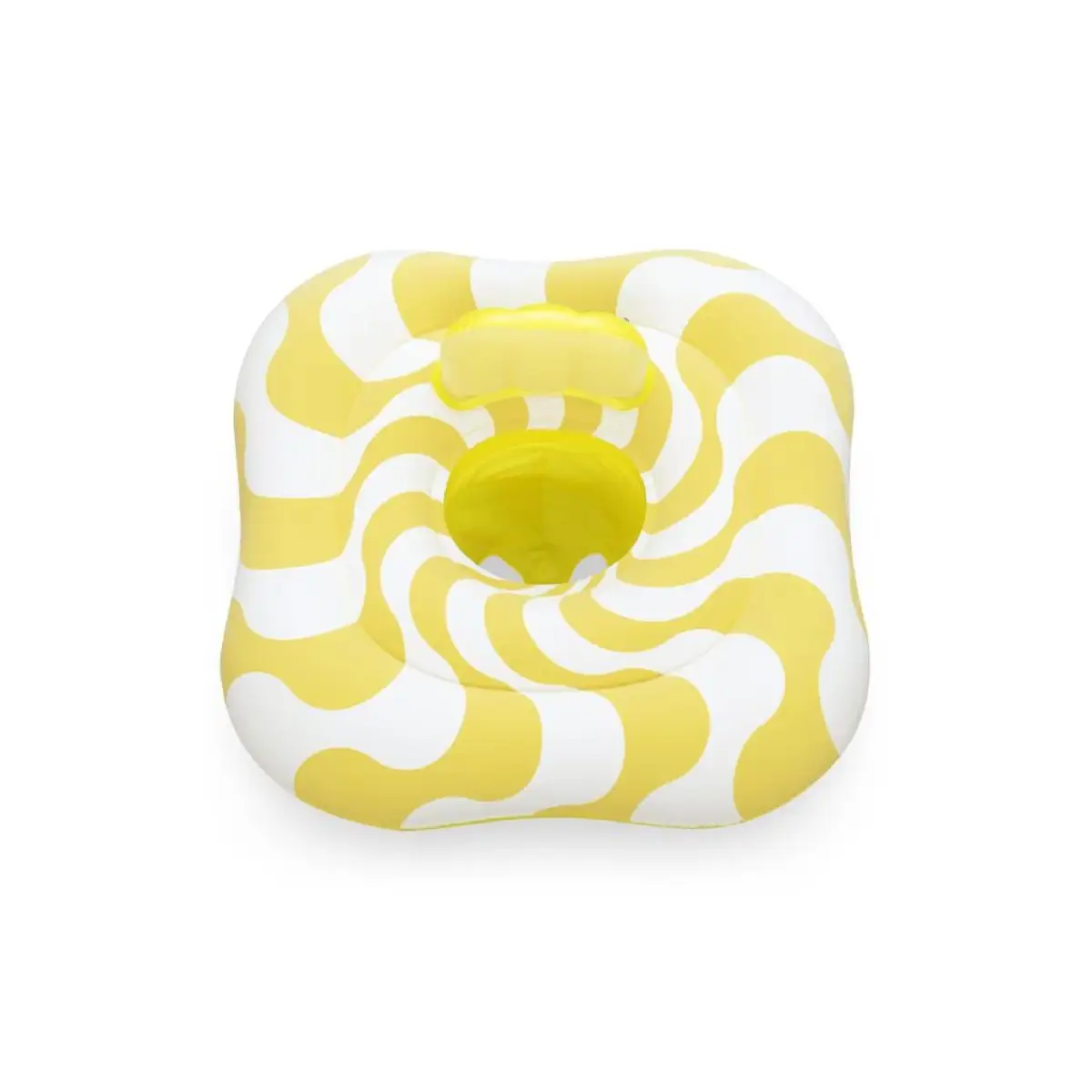 Bestway Swim Safe Float Wavy Square Ring  Baby Seat (72 x72 x 27 cm, Multicolor)