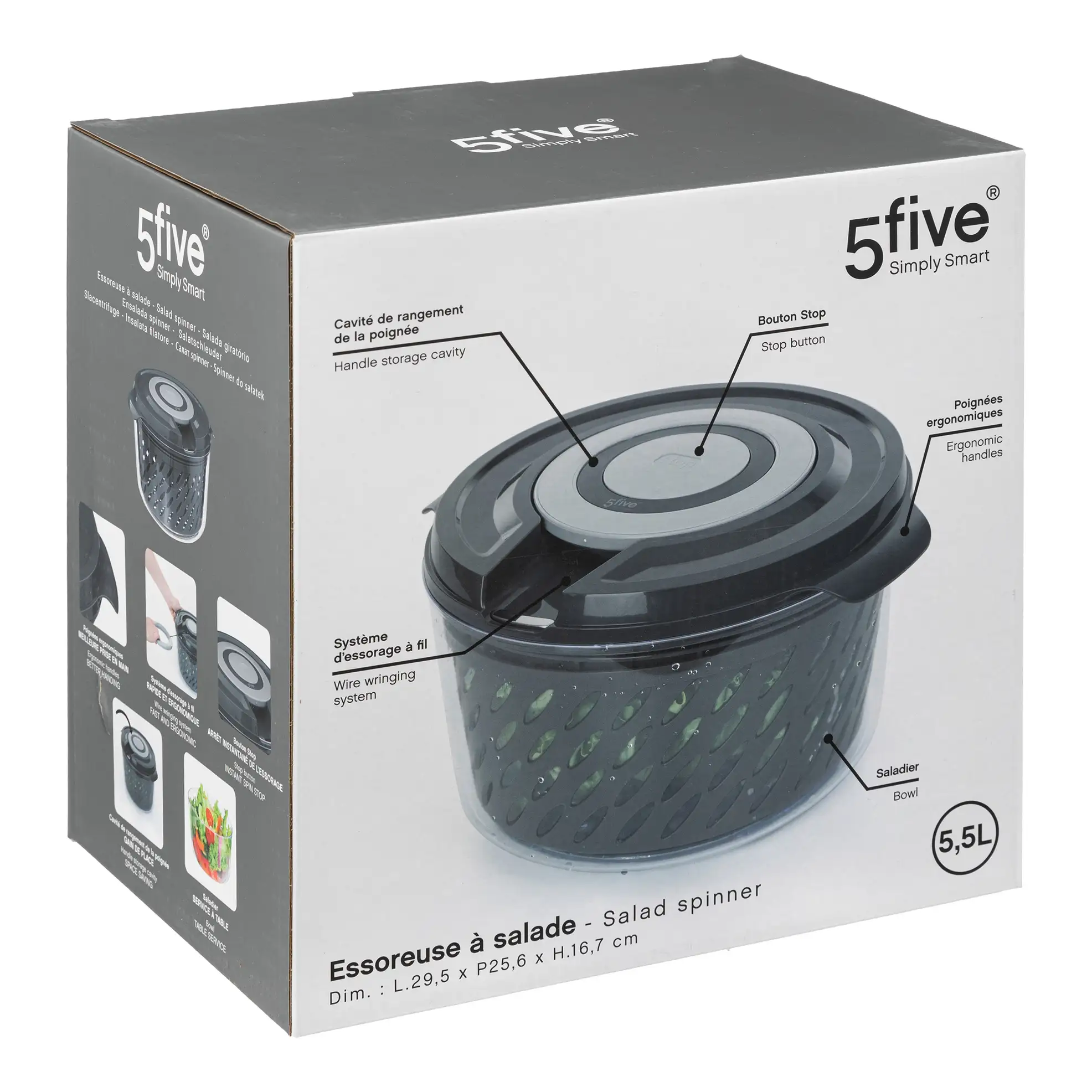 5Five Salad Spinner (5.5 L)