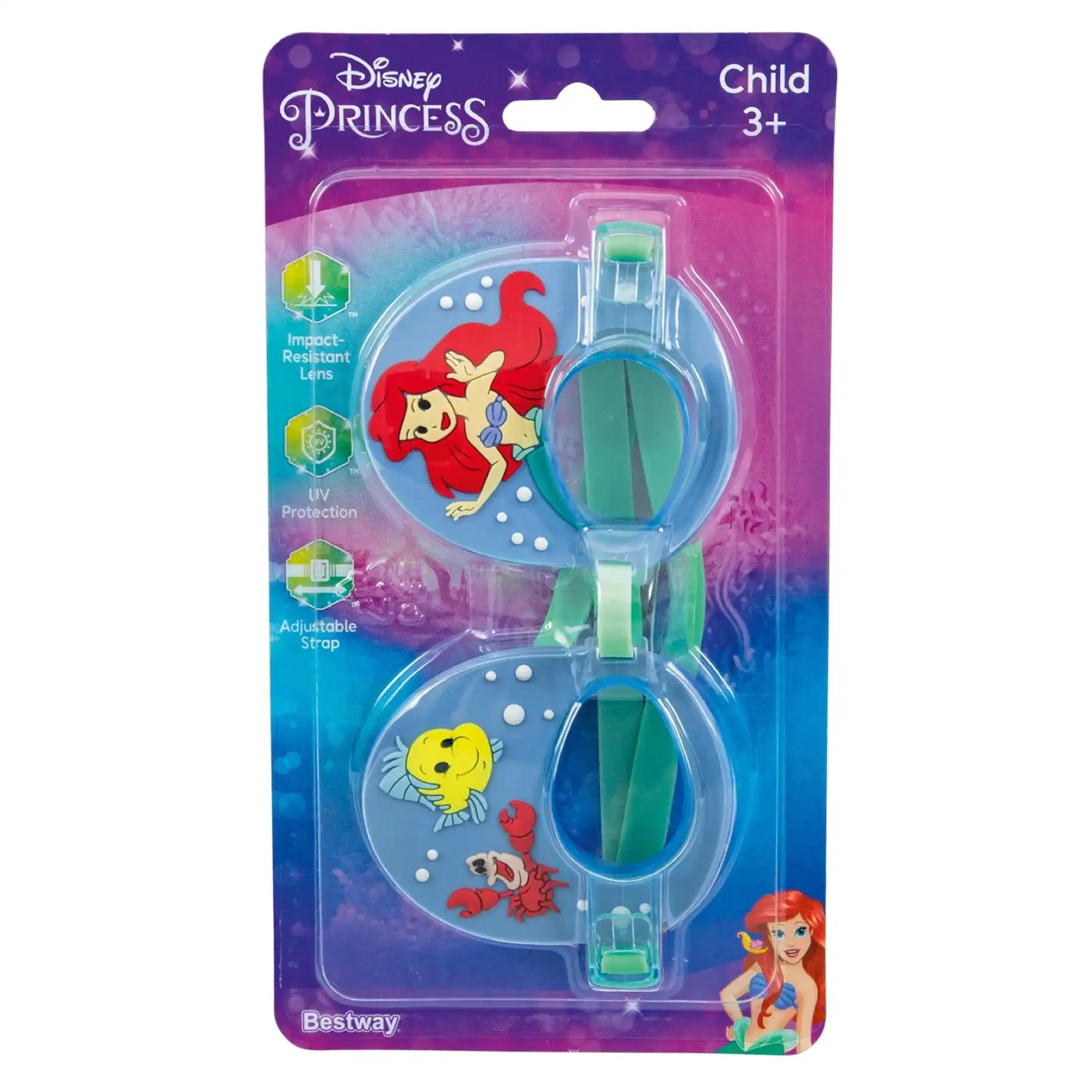 Bestway Disney Little Mermaid Kids Swim Goggles
