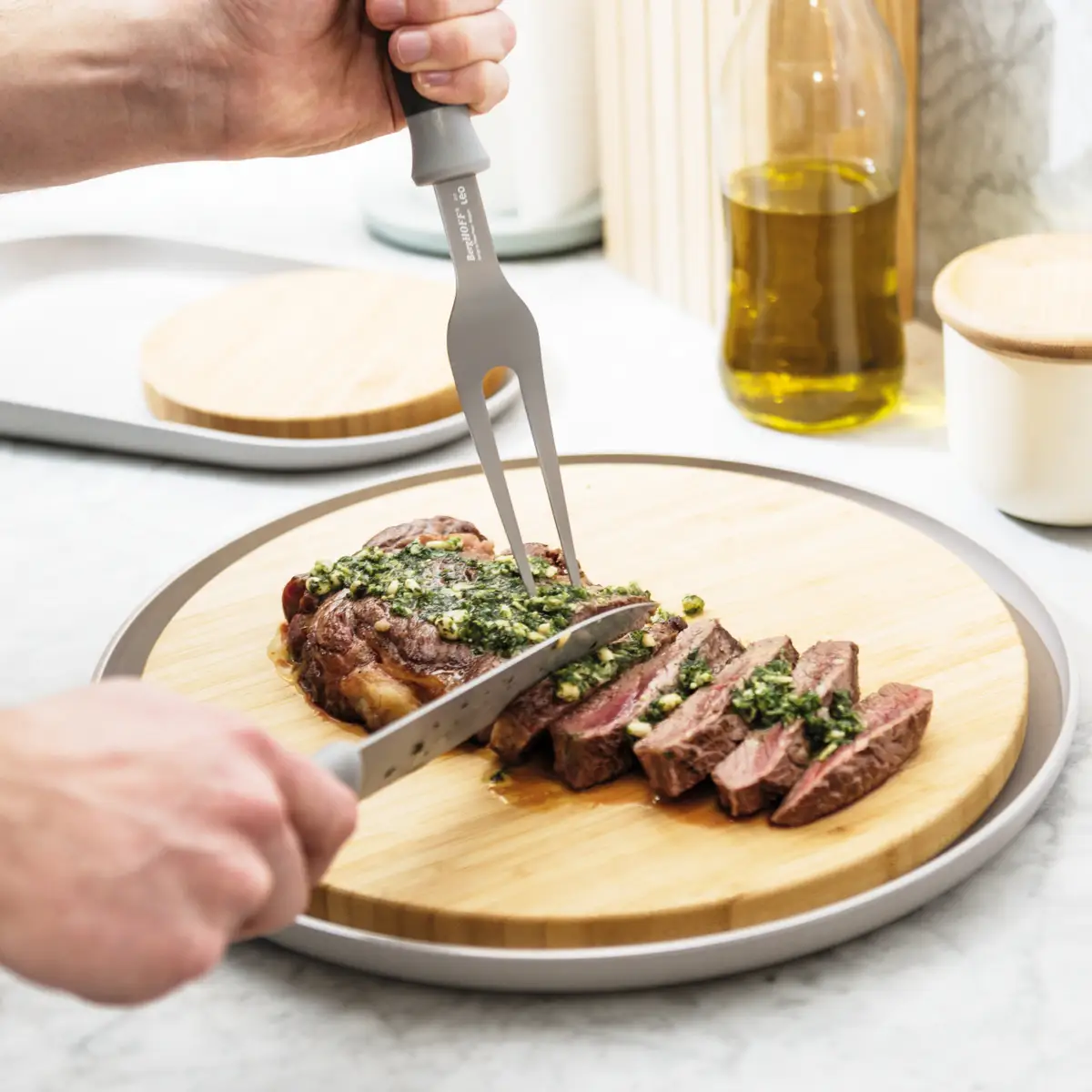 Berghoff Balance Carving Knife & Fork Set
