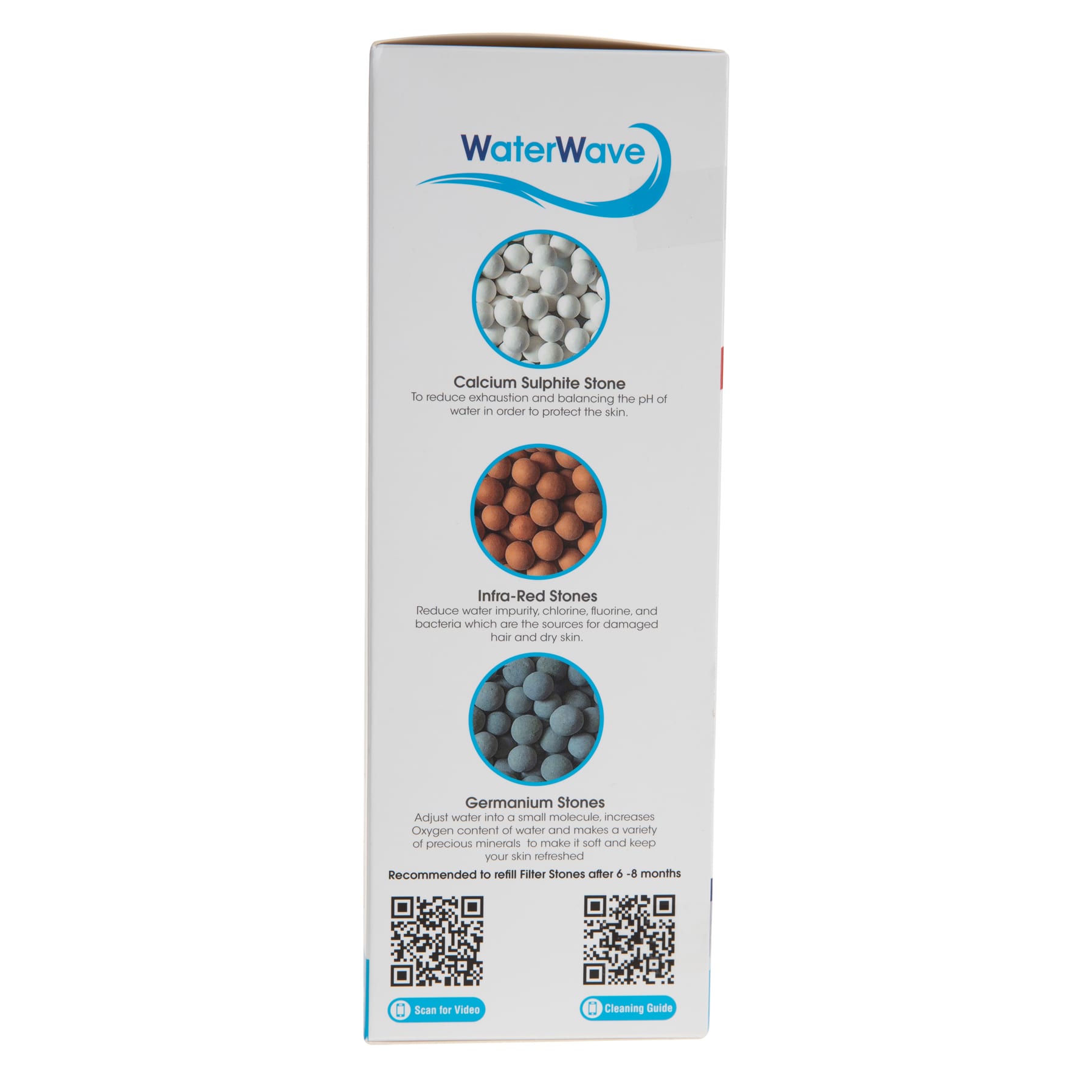 WaterWave Stainless Steel 3-Function Shower Head