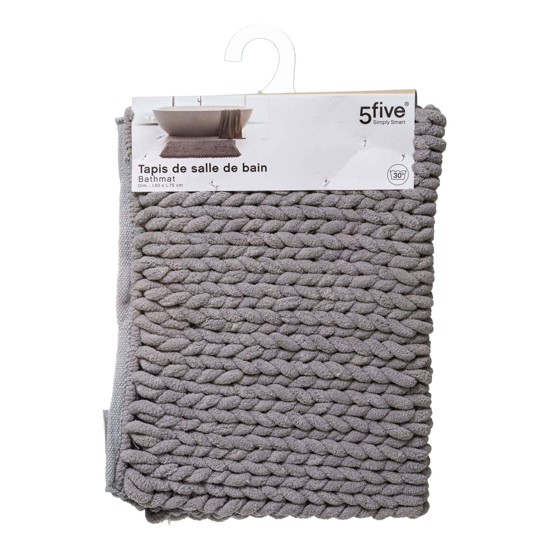 5five Polyester Plain Thick Bath Mat (50 x 75 cm)