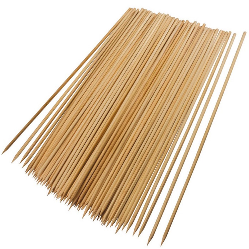 Grillpro Heavy Duty Bamboo Skewer (30 cm, Pack of 100, Brown)