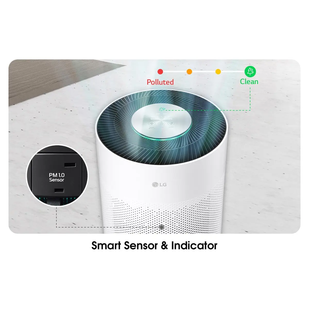 LG PuriCare Air Purifier, AS60GHWG0 (62 sq.m.)