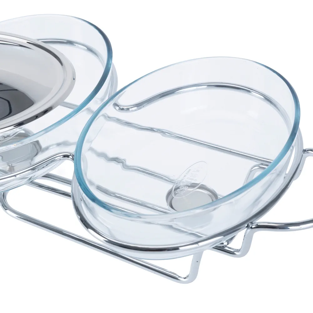 La Maison 3-Oval Food Warmer W/Stainless Steel Cover (1.5 L)