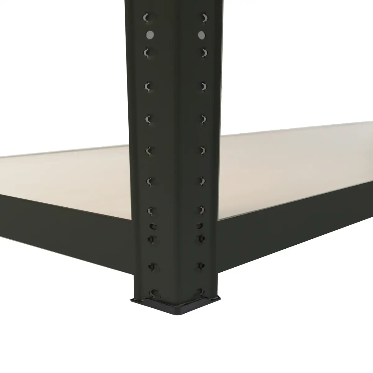 GoodHome Metal Storage Shelf (179 x 120 x 40 cm, Black)