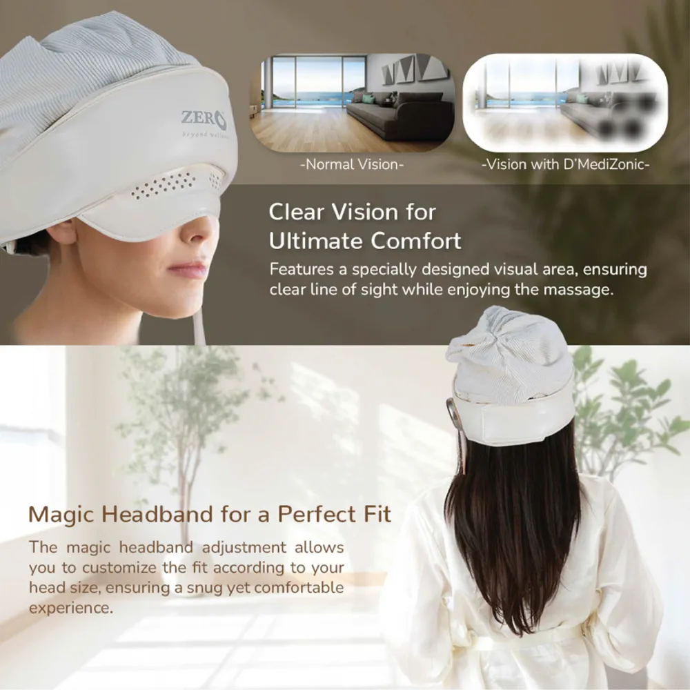 Zero D'Medizonic Head Massager, MSE-0065 (8.5 W)
