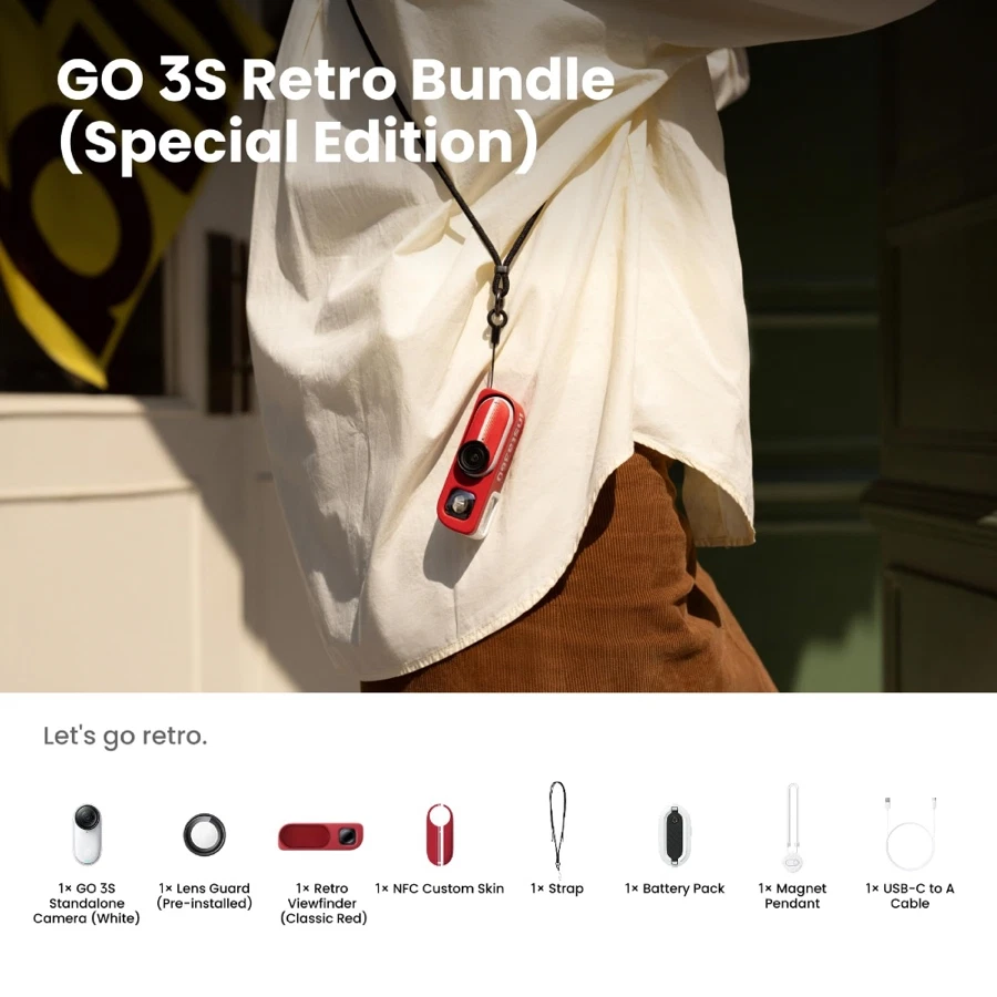Insta360 Wide Angle Camera GO 3S Retro (White)