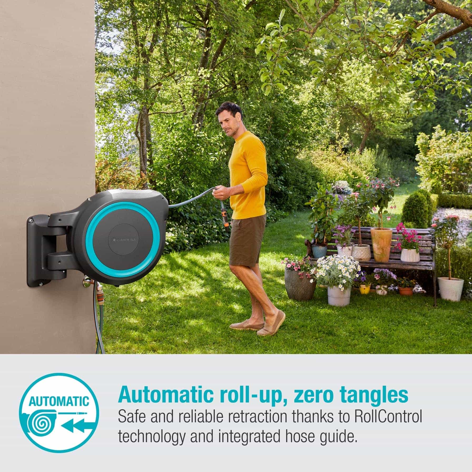 Gardena RollUp XL Wall-Mounted Hose Box (3500 cm)