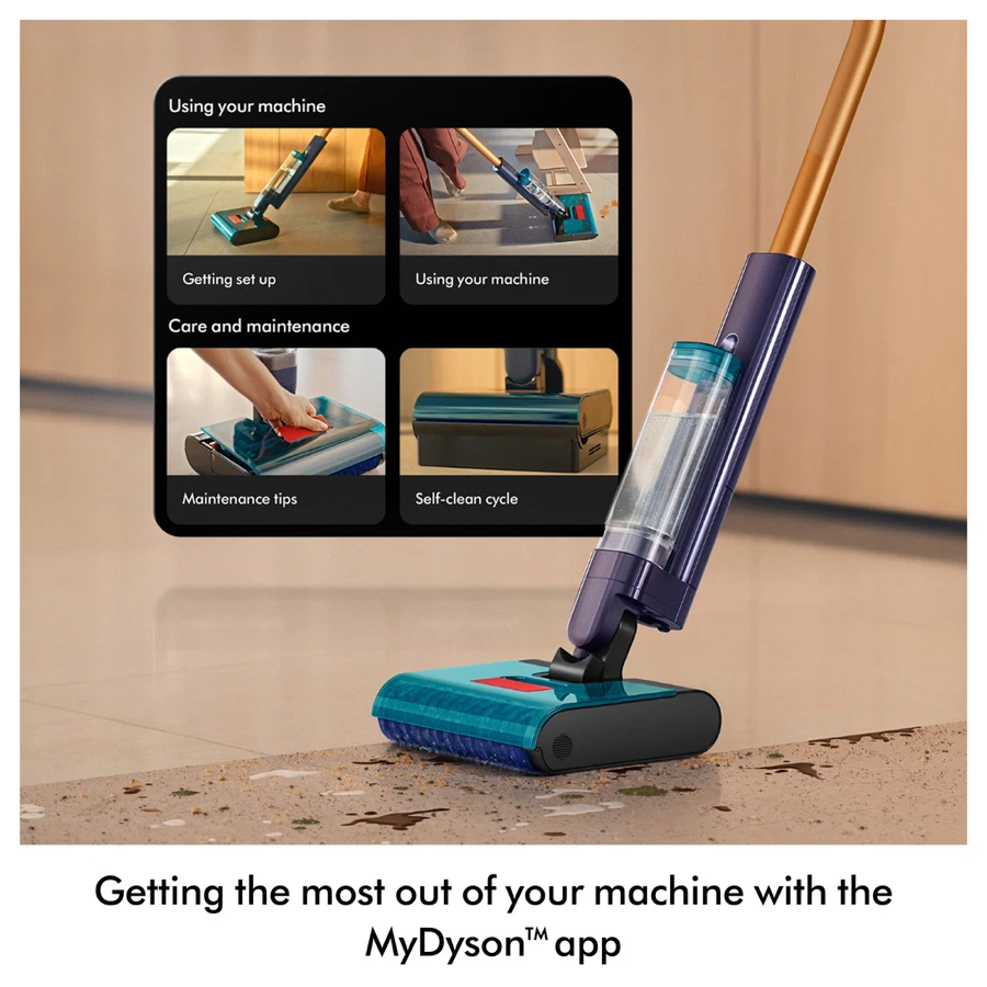 Dyson Cordless Clean+Wash Hygiene Wet & Dry Hard Floor Cleaner (750 ml, 150 AW)