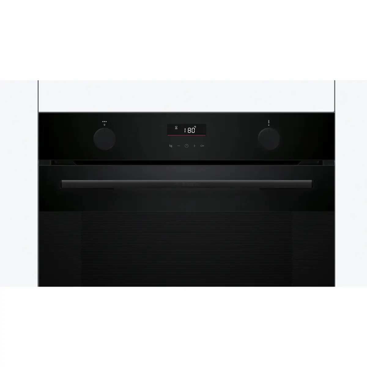 Bosch Series 4 Built-In Electric Oven W/Steam Function, HUA736EA0M (Black, 76 L)