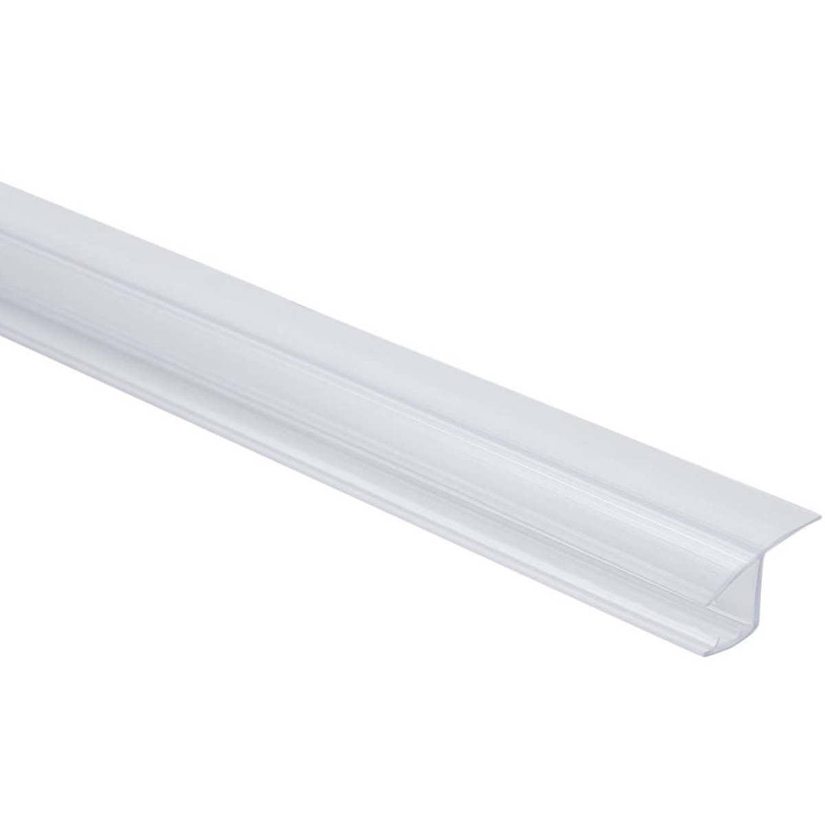 Mkats Glass Door Lip Side Seal (1 cm, White)
