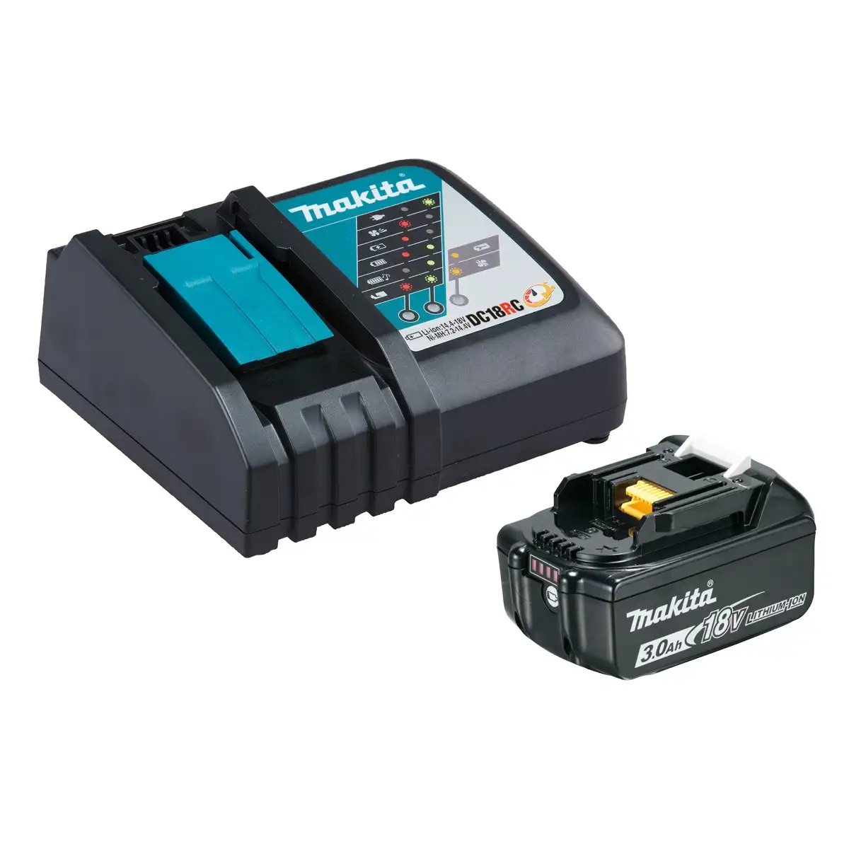 Makita 18V LXT Cordless Tyre Inflator W/Battery & Charger 