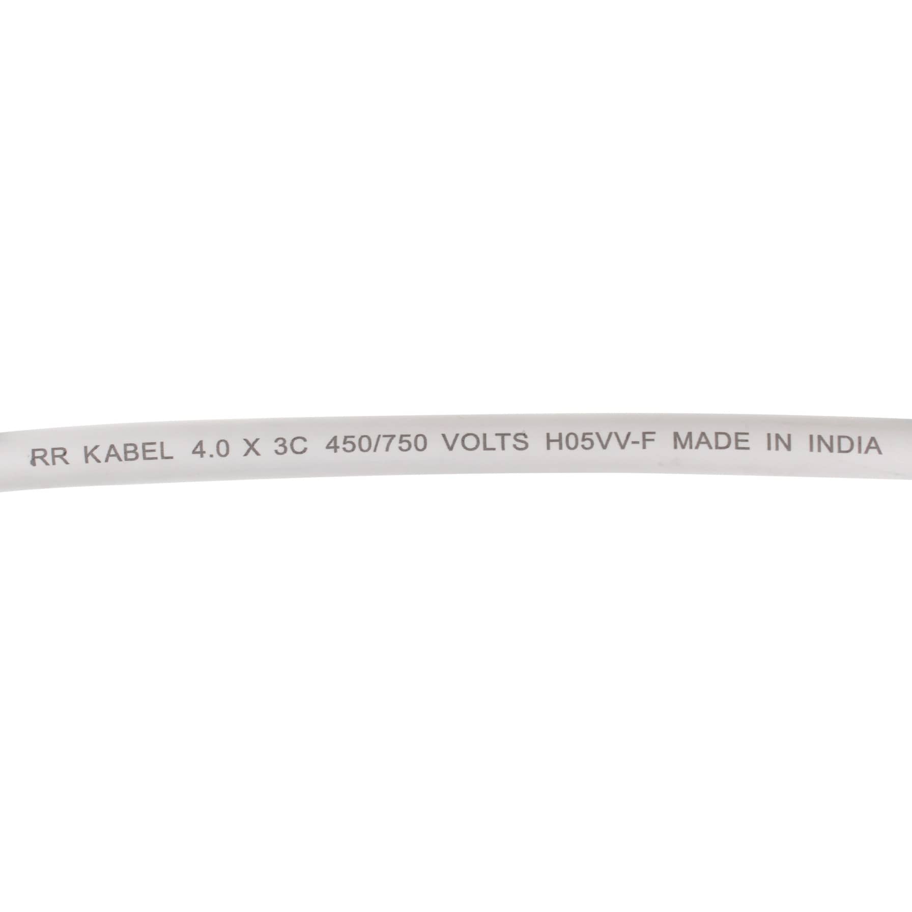 Oshtraco 3-Core Flexible Copper Cable Roll (4 mm x 1 m, Sold Per Meter)