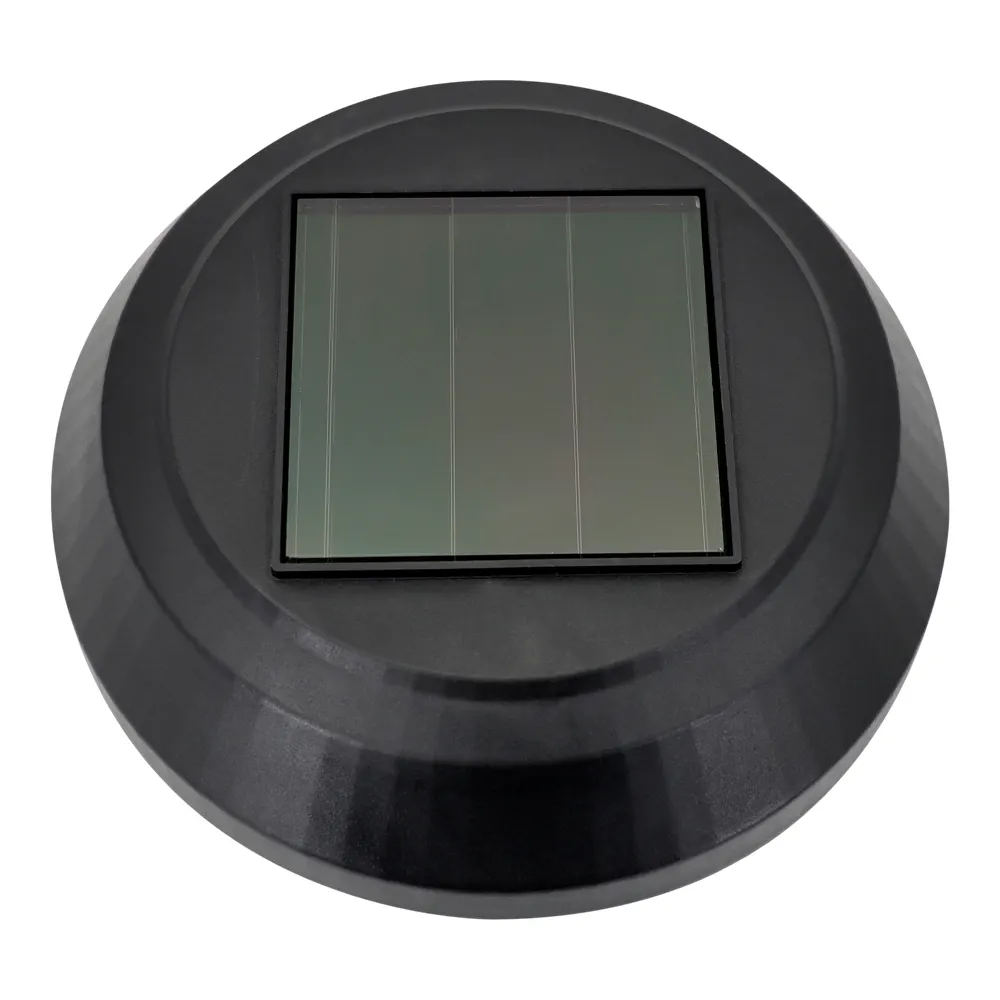Solar-Powered Bullet LED Stake Light (Black)