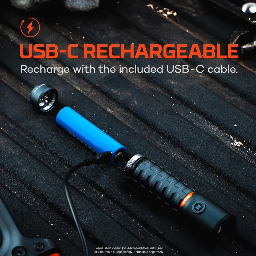 Nebo Torchy USB-C Rechargeable Pocket Flashlight (2000 Lumens)
