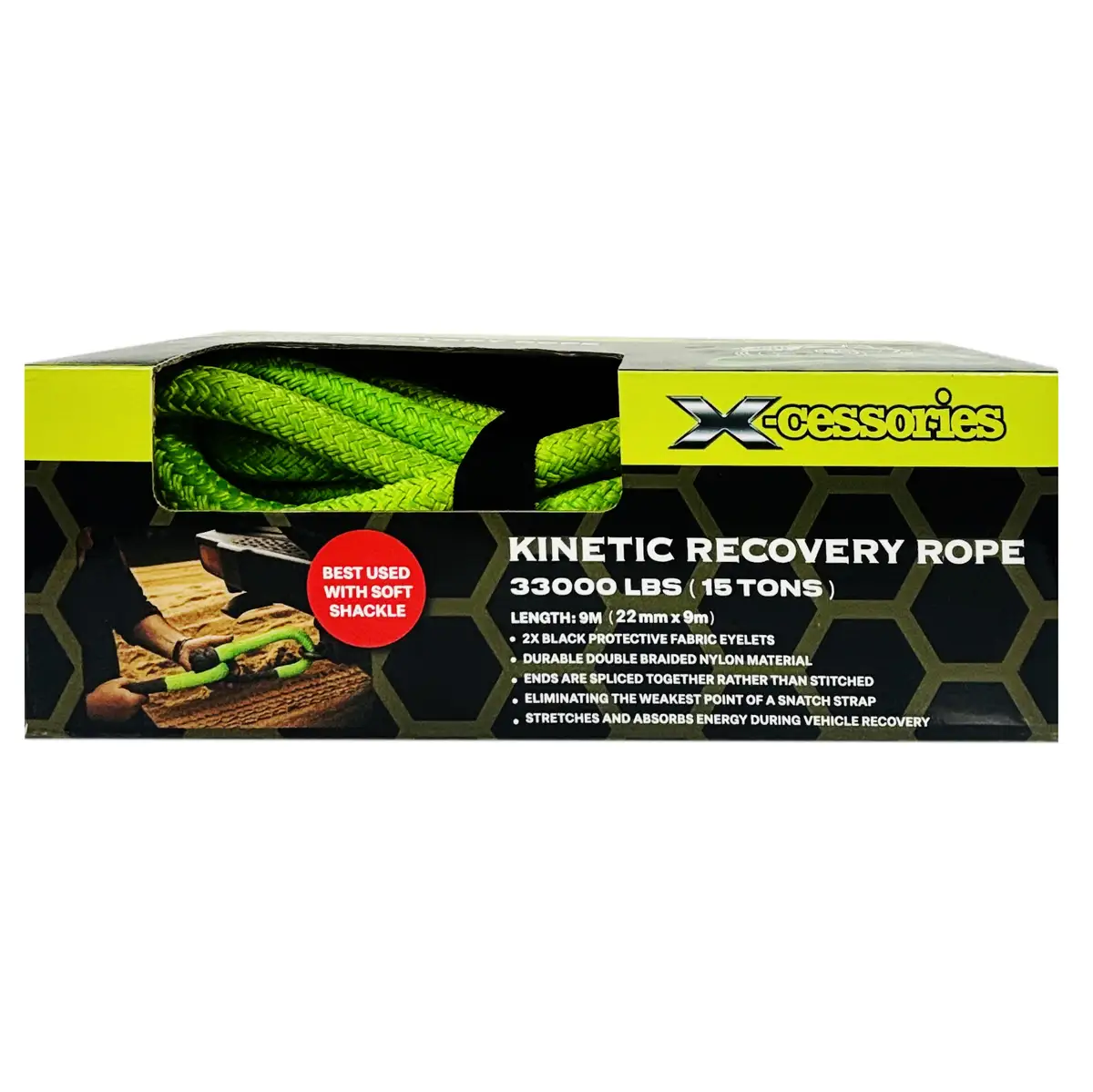 Xcessories 8T Kinetic Towing Rope (9 x 0.19)