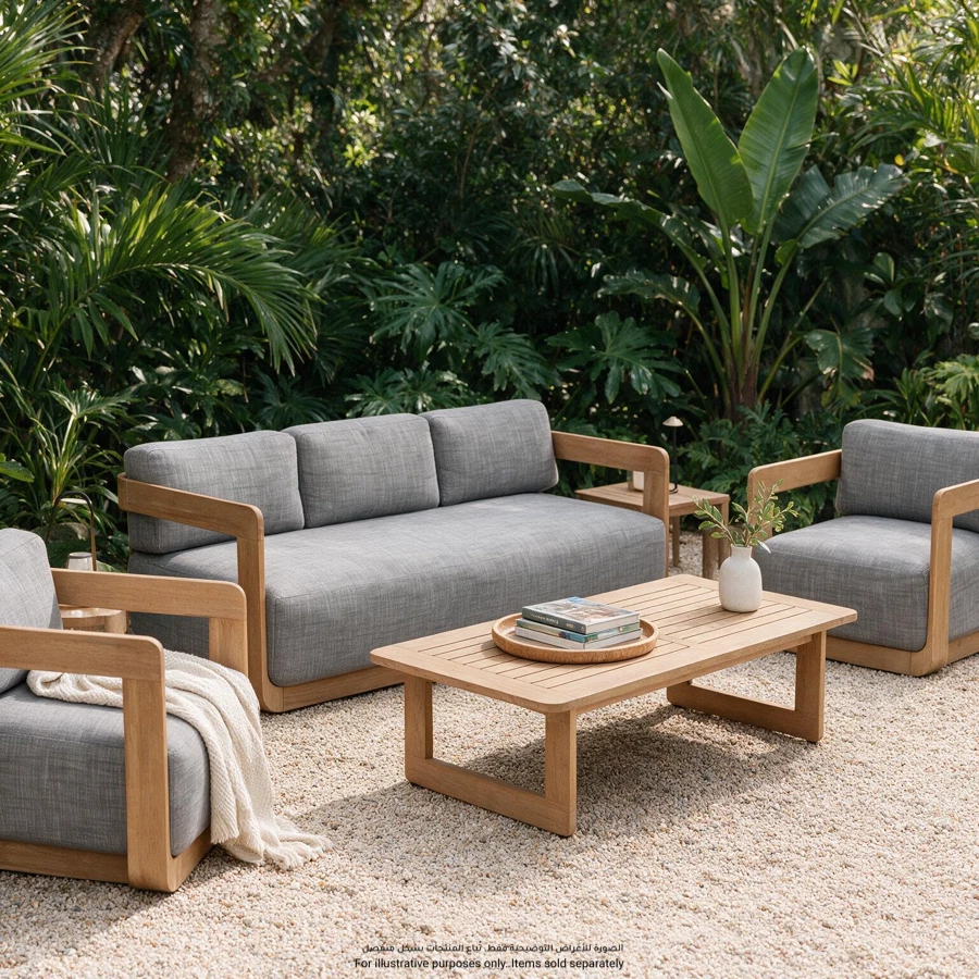 Leon 5-Seater Acacia Wood Outdoor Sofa Set