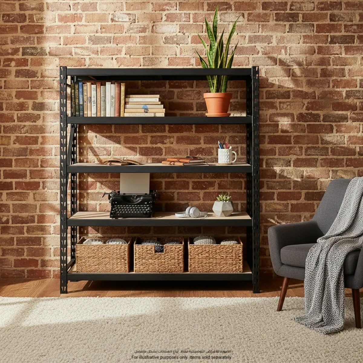 ACE Heavy Duty 4-Tier Metal Rack (180 x 50 x 180 cm)