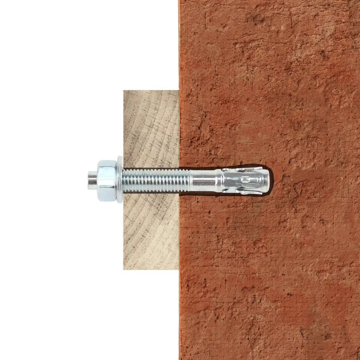 Diall Steel Through Bolt, Nut & Washer Pack (Dia. 1.2 x L. 12.5 cm, 2 Pc.)