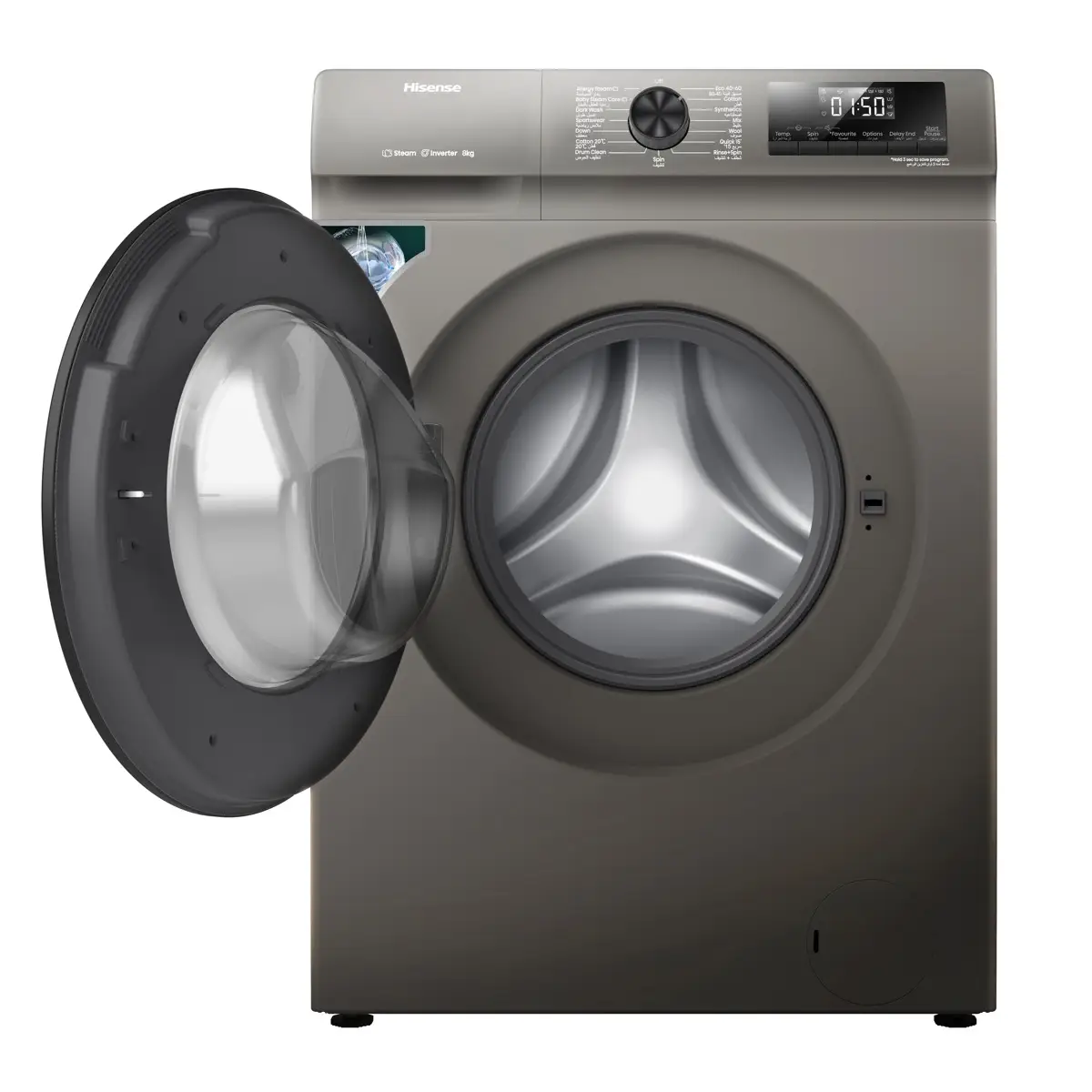 Hisense Freestanding 8 Kg Front Load Washing Machine, WFQP8012JTS (1200 RPM)