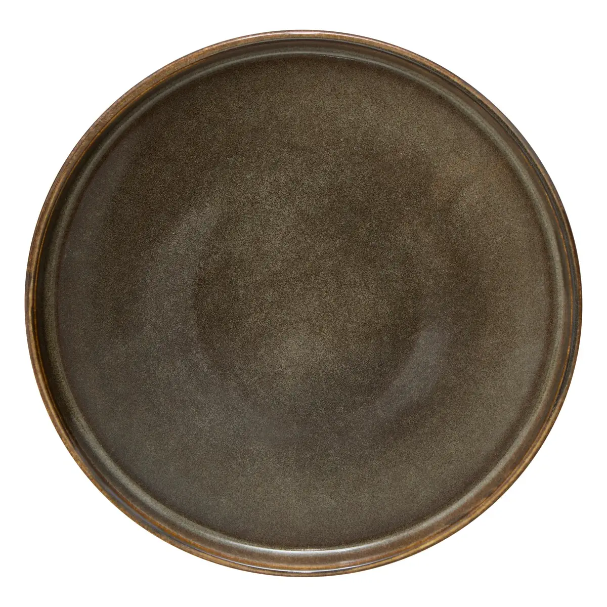SG Terre Inconnue Earthenware Dessert Plate (21 cm, Brown)
