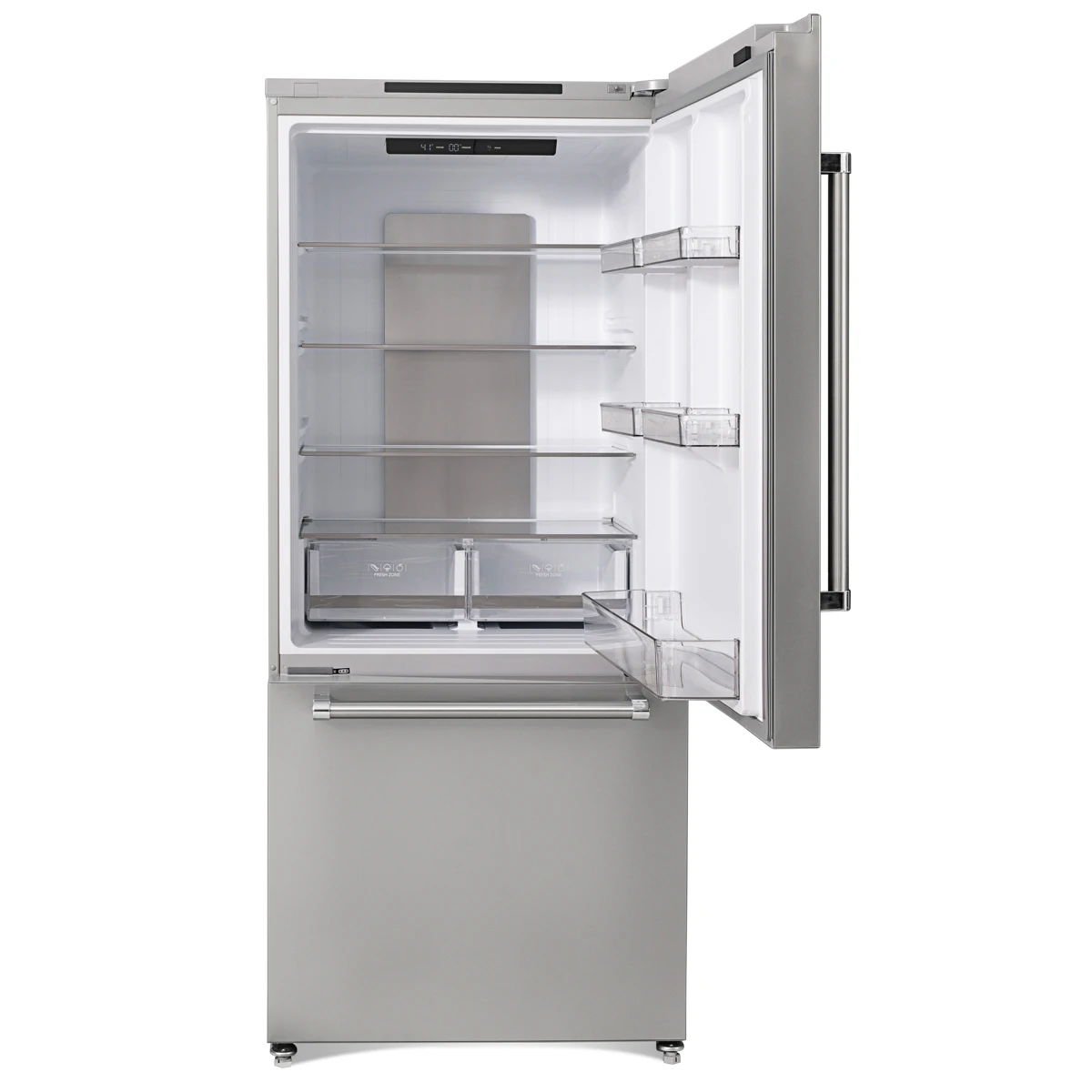 Black & Decker Freestanding Bottom Freezer Refrigerator, BXREF509NFBDISNX (499 L, Inox)