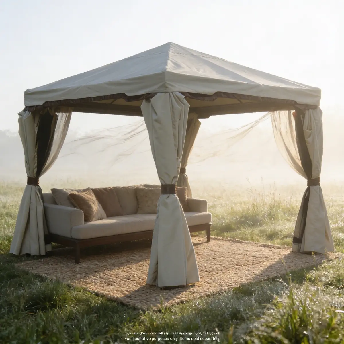 Two-Tone Aluminum Gazebo (3.6 m x 3.6 m)