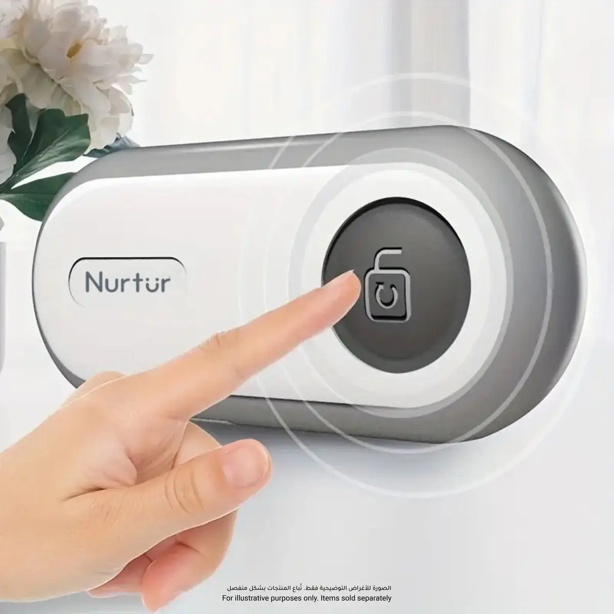 Nurtur Adjustable Child Safety Cabinet Lock (10 x 4.5 x 1.5 cm)