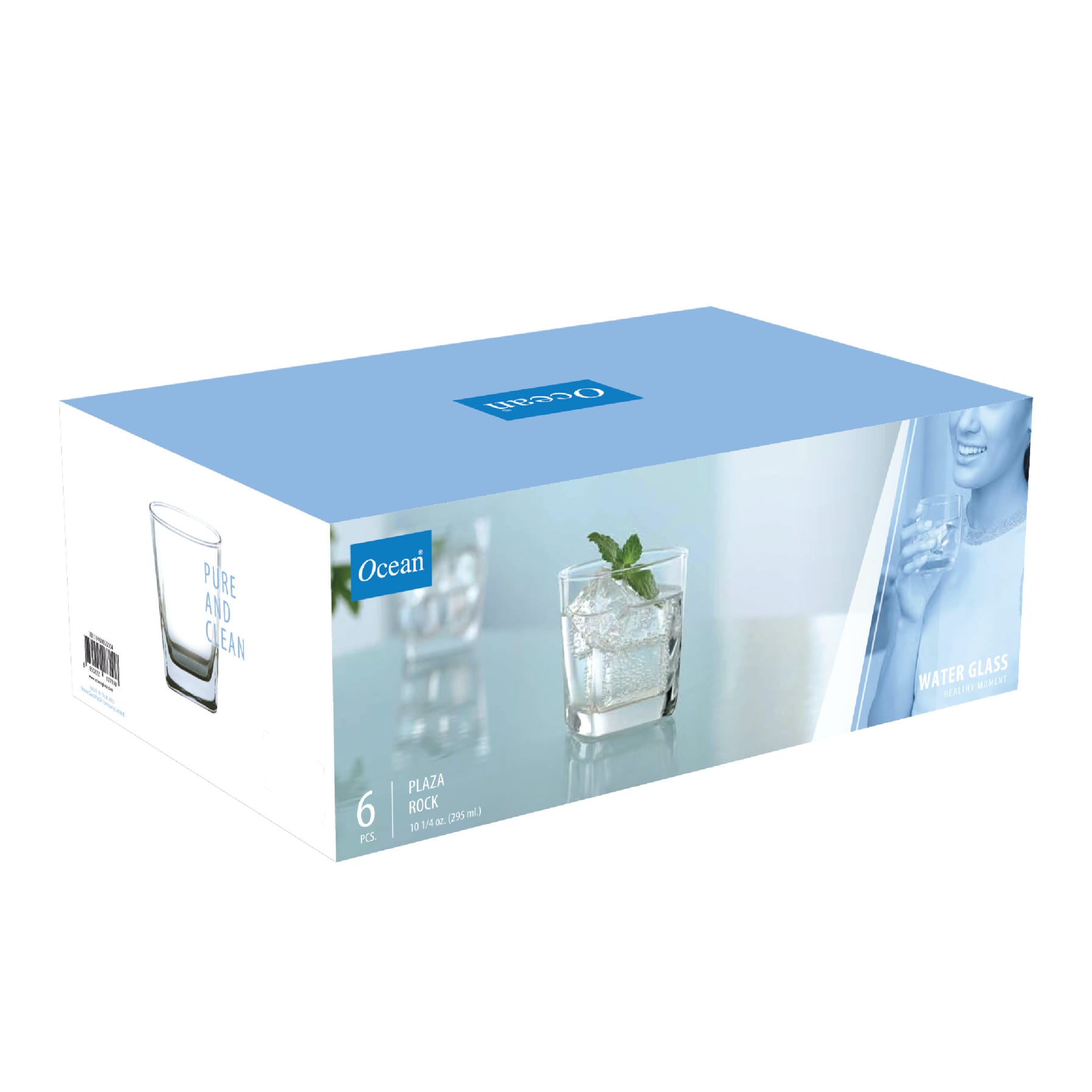 Ocean Plaza Rock Glass Set (295 ml, 6 pcs)