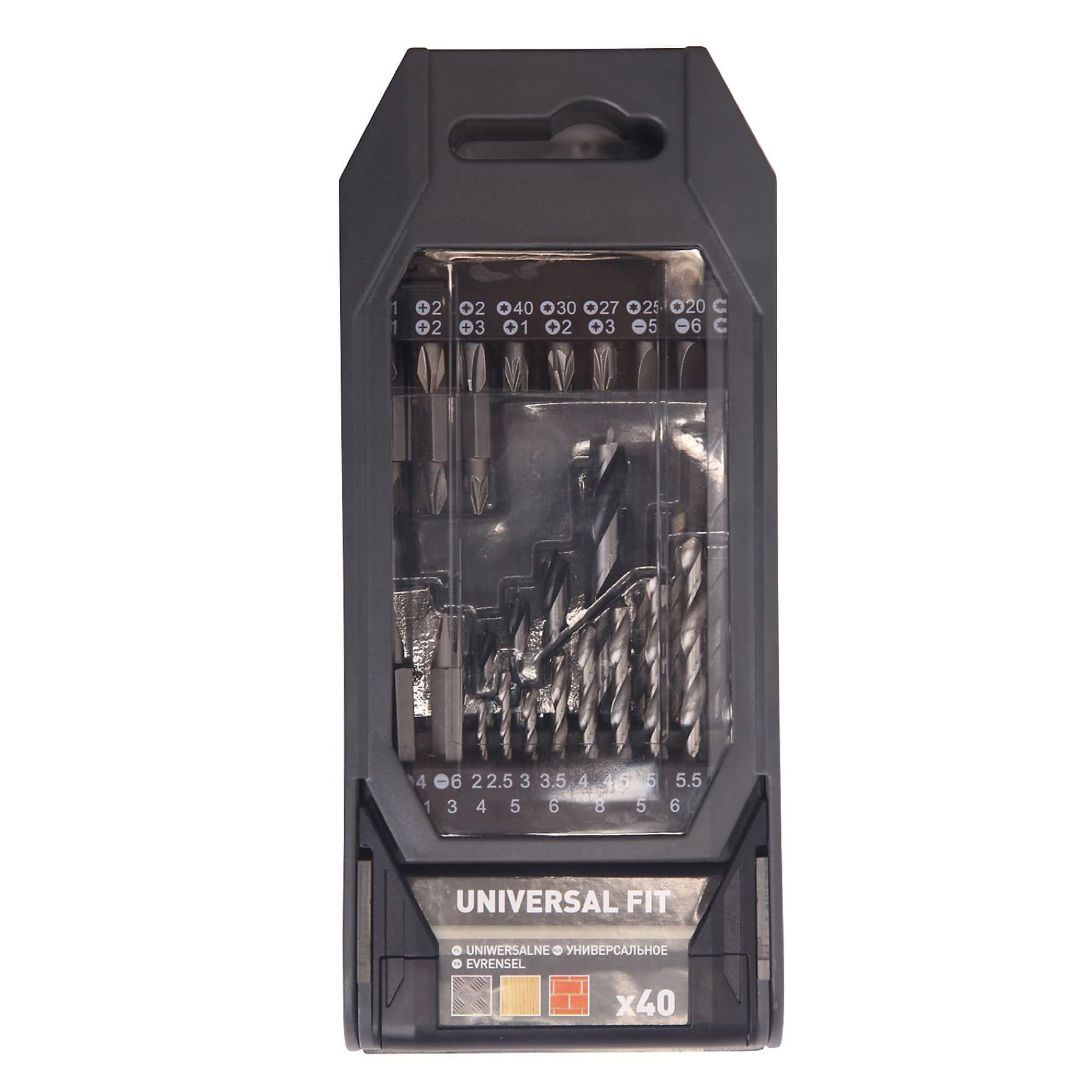 Universal Mixed Drill Bit Set (40 Pc.) 