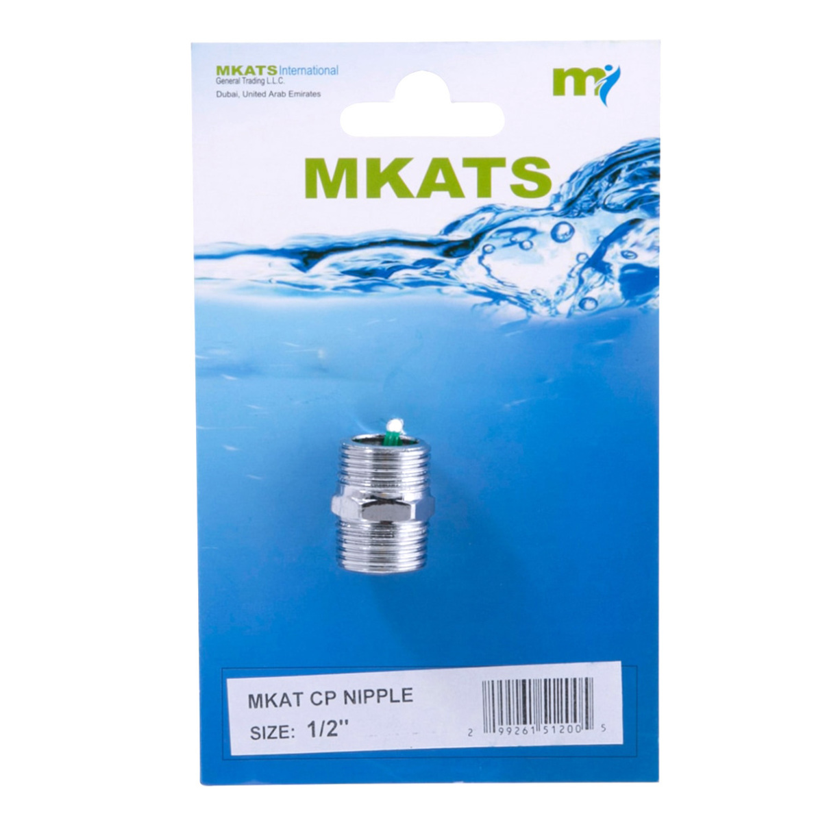 Mkats Brass Hexagon Nipple (1.3 cm, Silver)