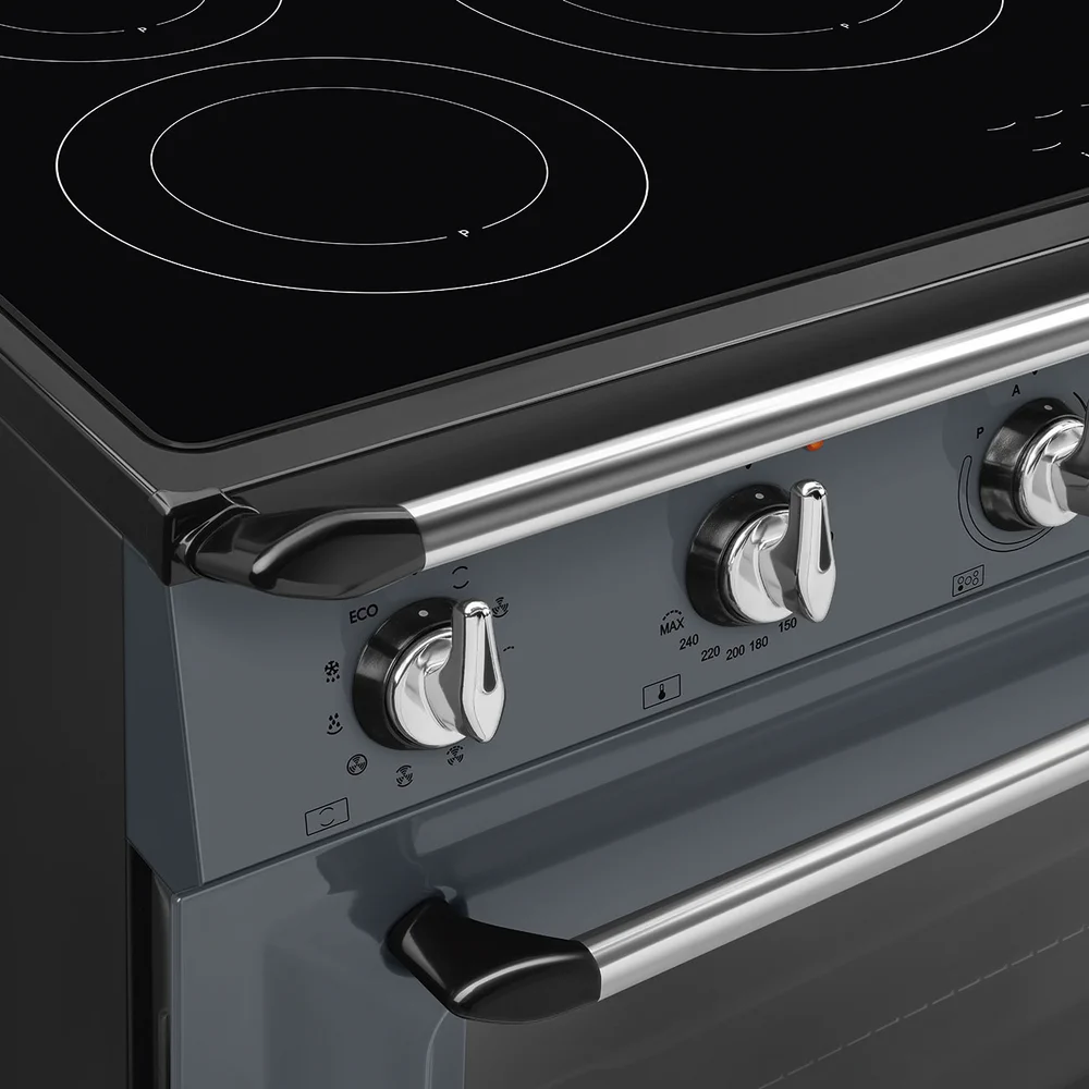 Smeg Victoria Aesthetic Free Standing 5-Zone Induction Cooker W/Electric Oven, TR90IMGR (60 x 90 x 90 cm)