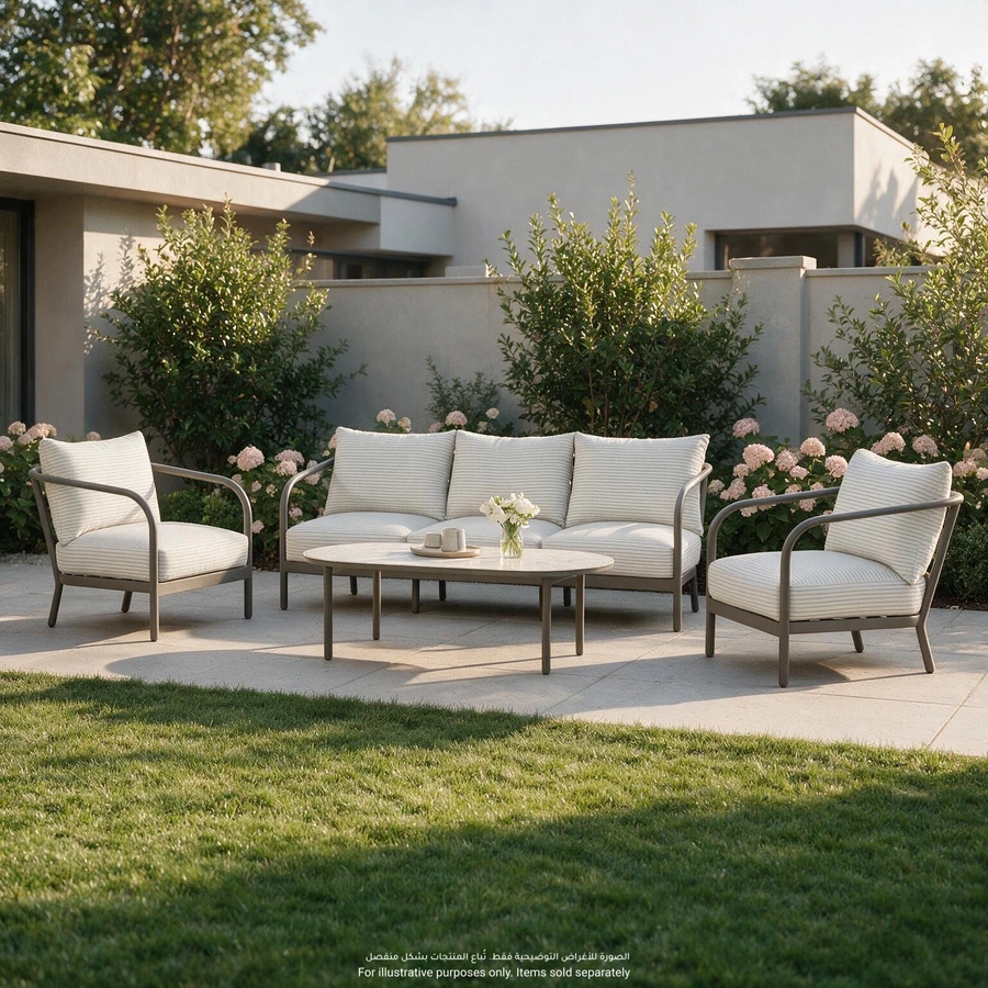 Forte 5-Seater Aluminum Outdoor Sofa Set 