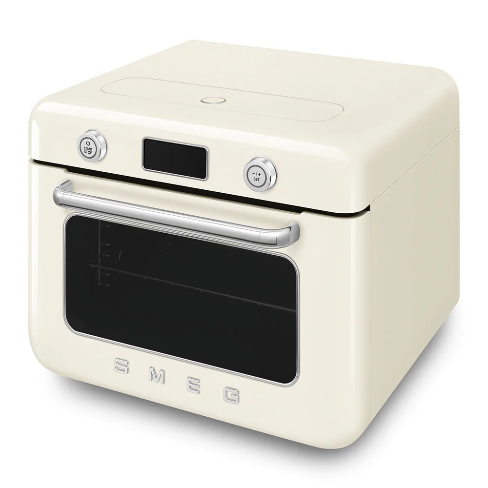 Smeg 50's Style Countertop Multi-Function Oven W/Grill & Steam Function, COF01CRUK (30 L, 1800 W)