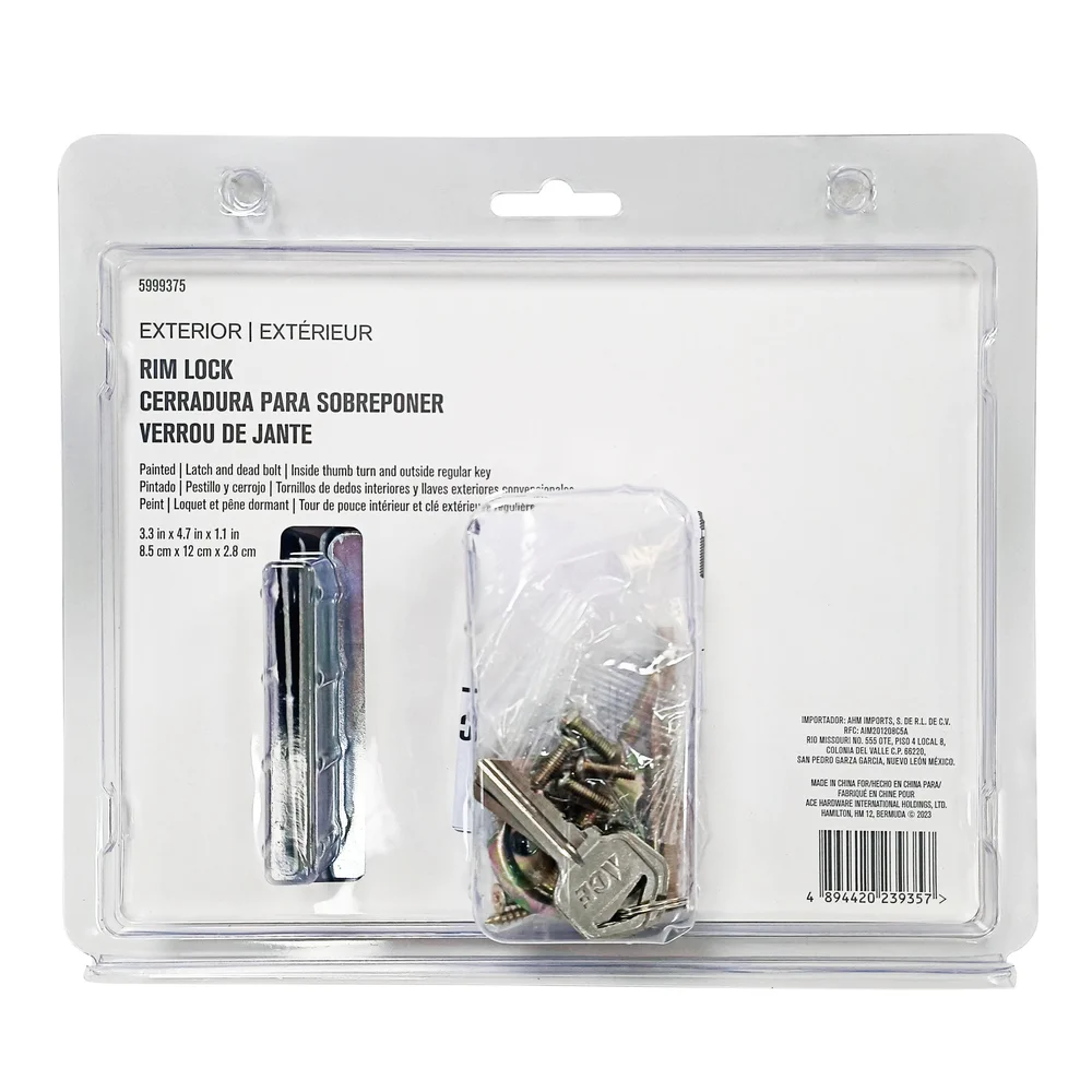 Ace Night Latch Lock Cylinder W/Latch Bolt