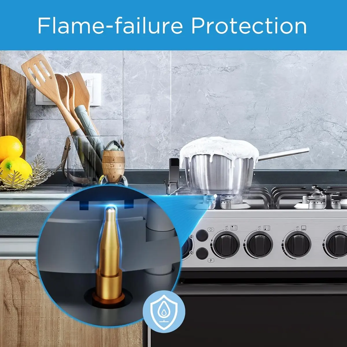 Midea Freestanding 4-Burner Full Gas Cooker W/Oven, MFO-MG20TESS-FFD (50 x 55 cm)