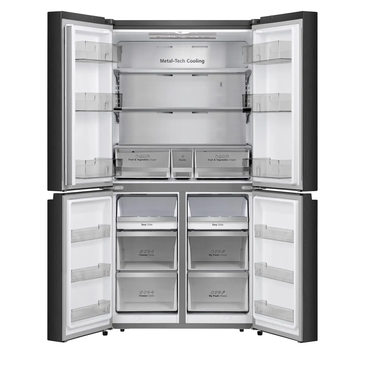 Hisense Freestanding French Door Refrigerator, RQ5G728NAB (728 L)