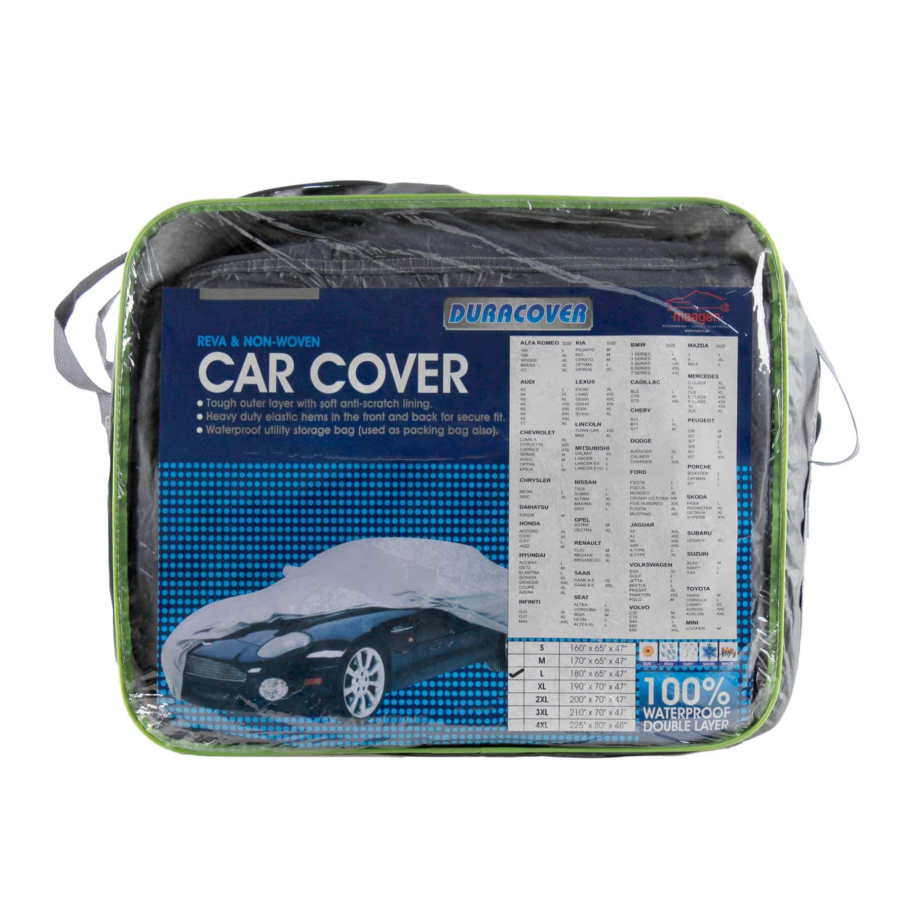 Duracover Large Weatherproof Car Cover (457.2 x 165.1 x 119.4 cm)
