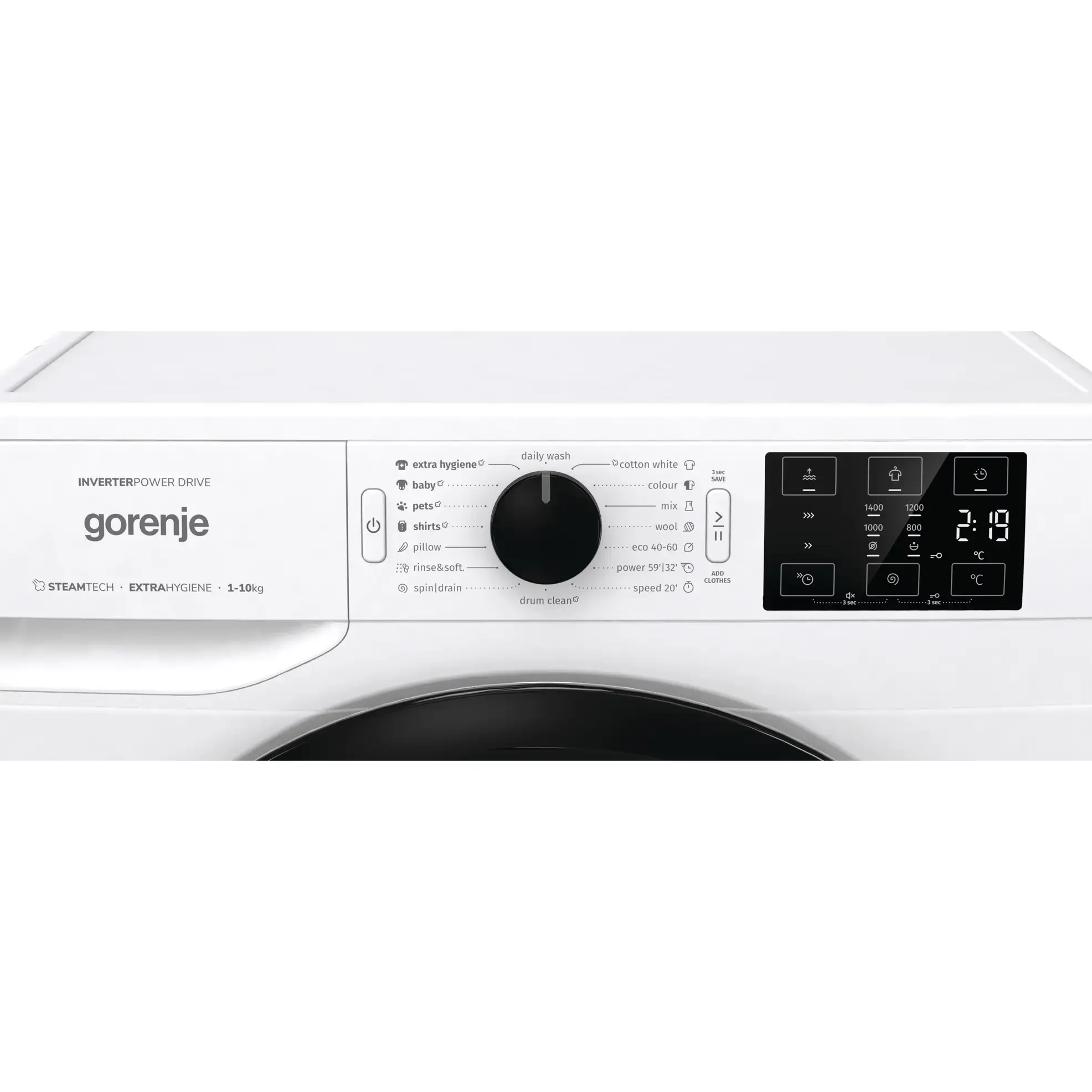 Gorenje 10 Kg Freestanding Front Load Washing Machine, WNEI14BS (1400 rpm)