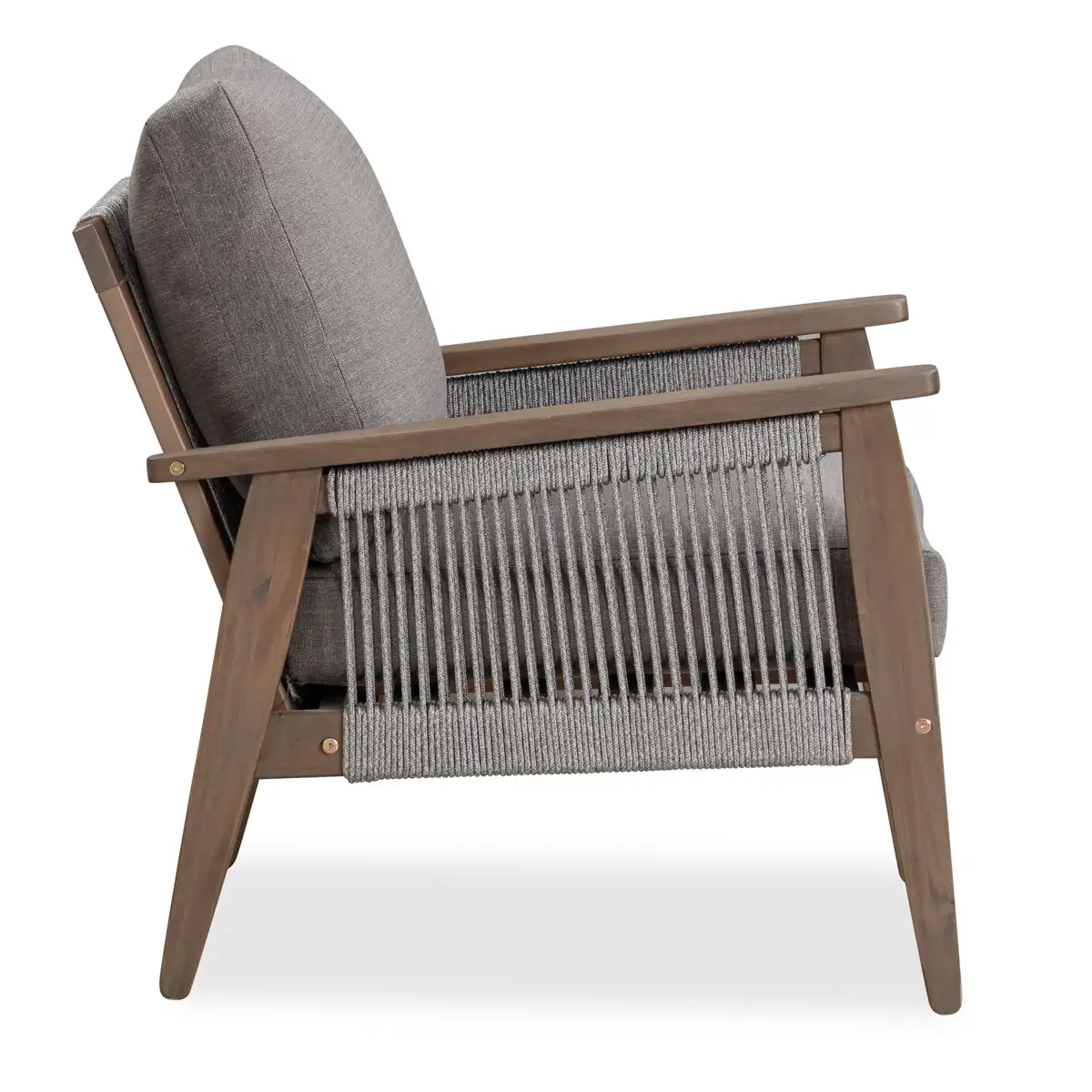 Baltimore Acacia Wood 1-Seater Outdoor Sofa W/Cushion (72 x 83 x73 cm)