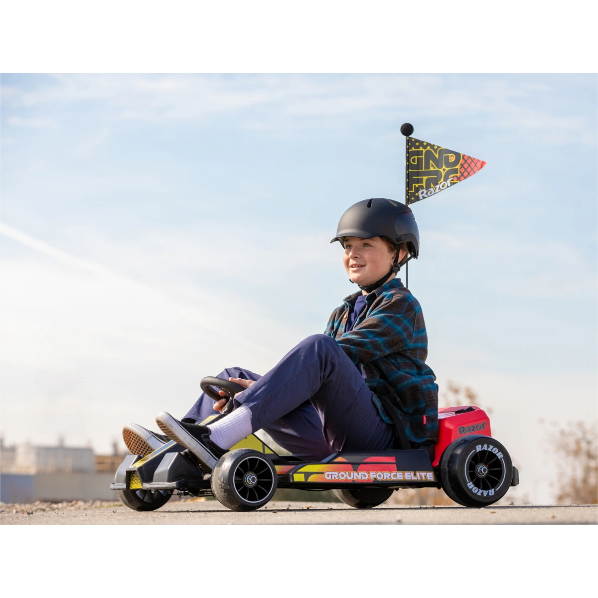 Razor Ground Force Elite - Electric Go-Kart (Black & Red, 22.5 Km/H)