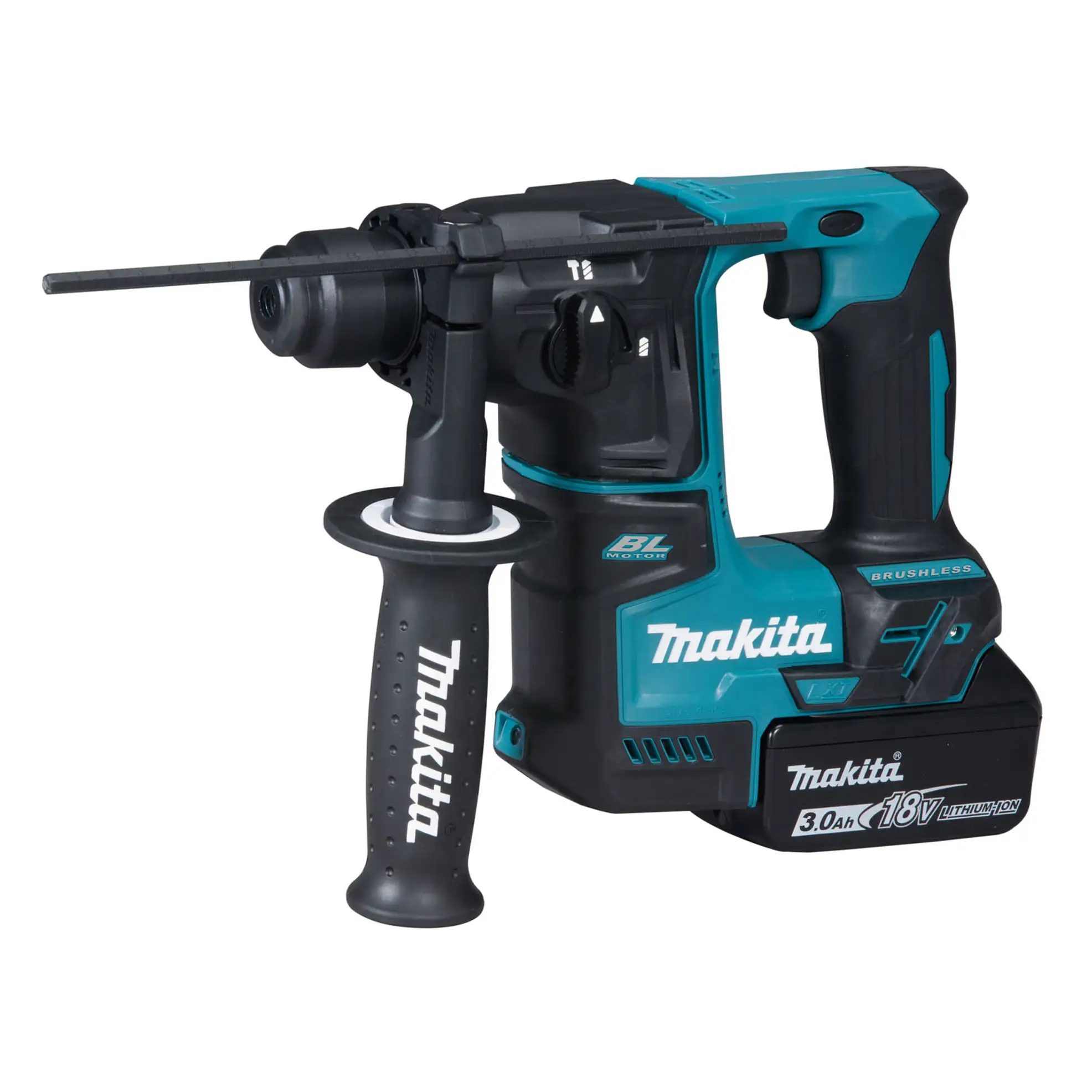 Makita Cordless Compact Rotary Hammer W/Batteries & Charger, DHR171RFJ (18 V)