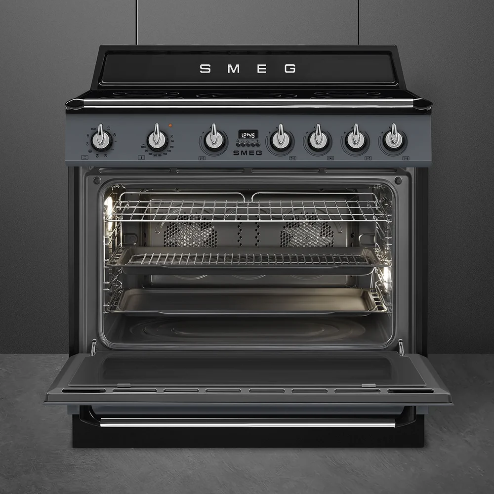 Smeg Victoria Aesthetic Free Standing 5-Zone Induction Cooker W/Electric Oven, TR90IMGR (60 x 90 x 90 cm)