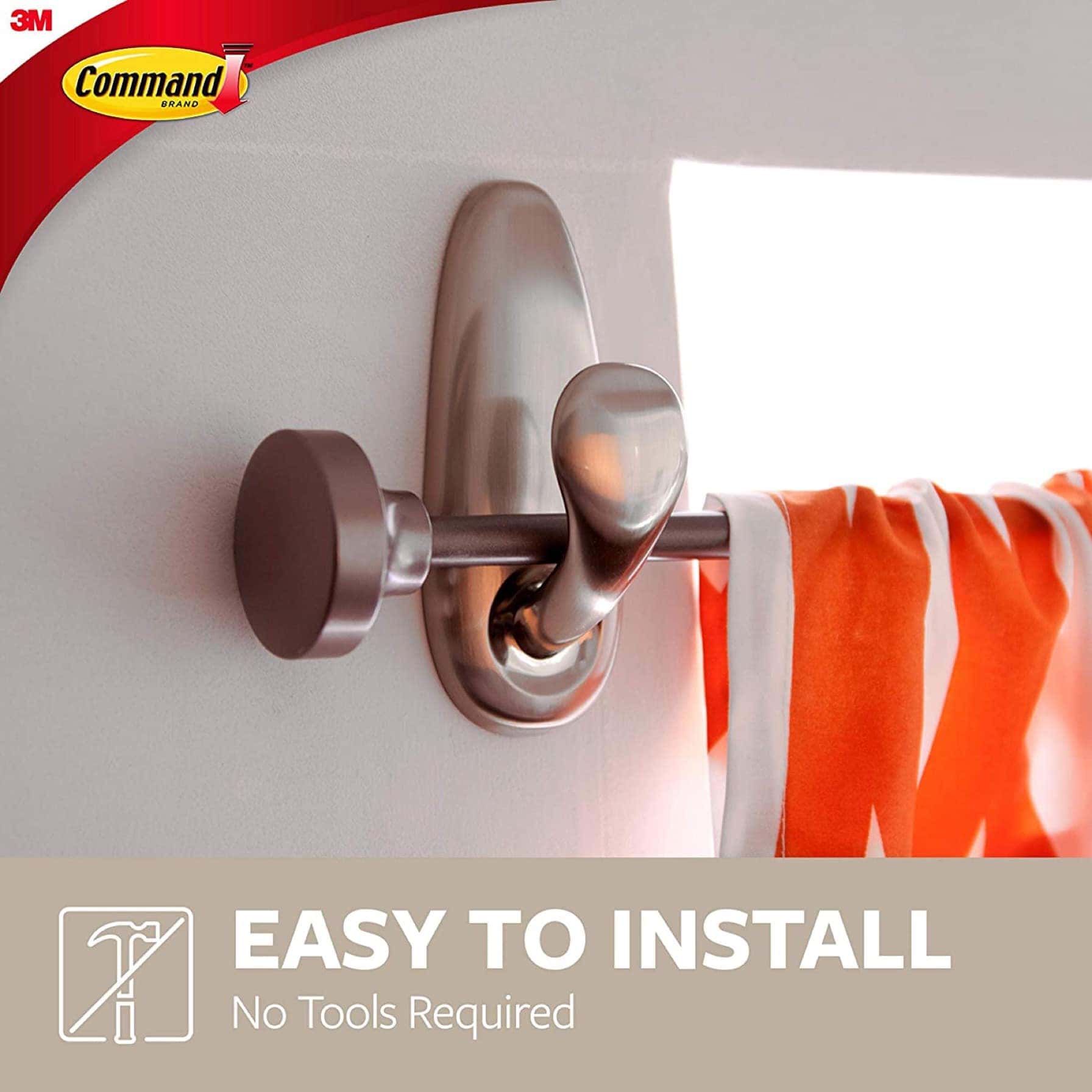 3M Command Brushed Nickel Hook 