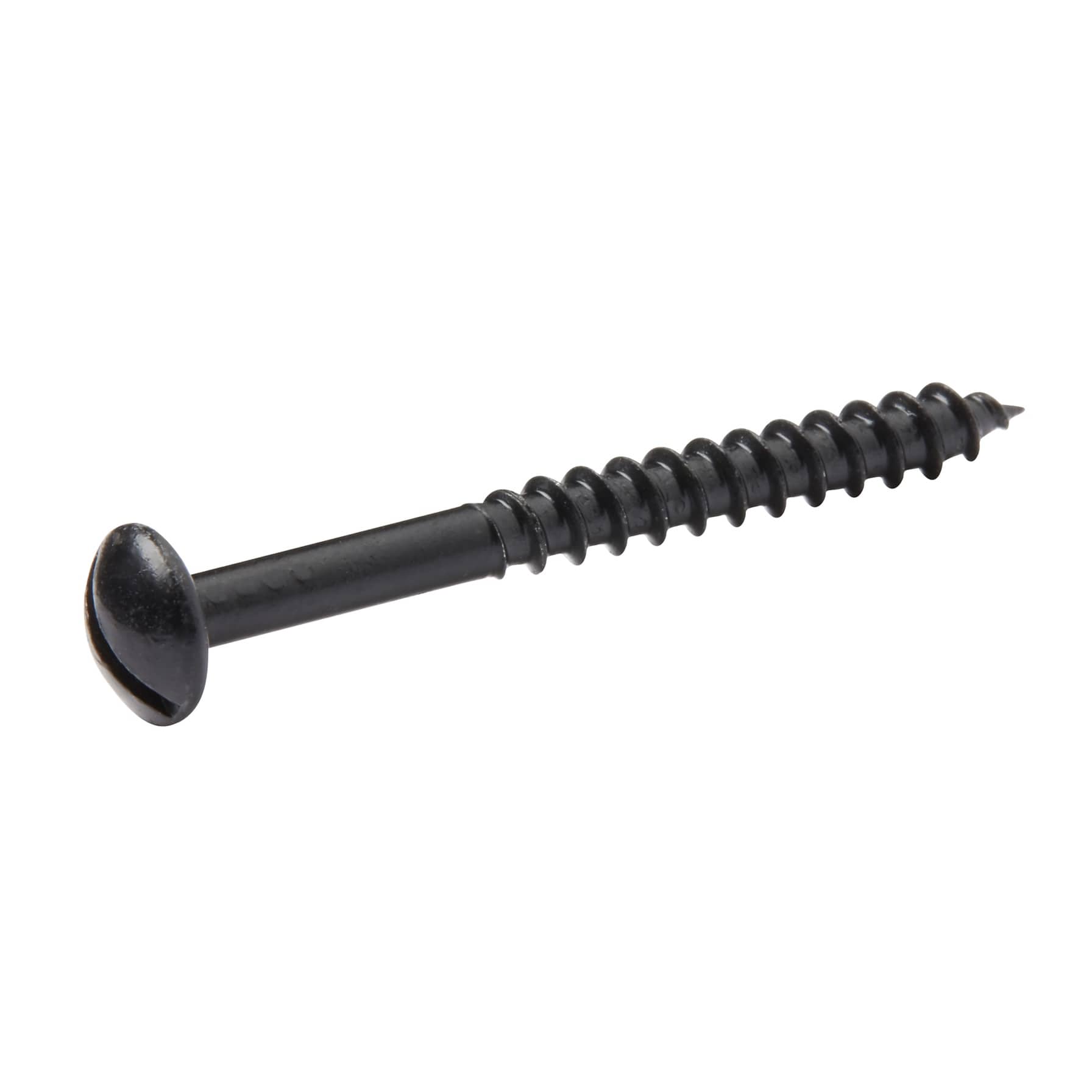 Diall Carbon Steel Dome Wood Screw Pack (4 x 40 mm, 25 Pc.)