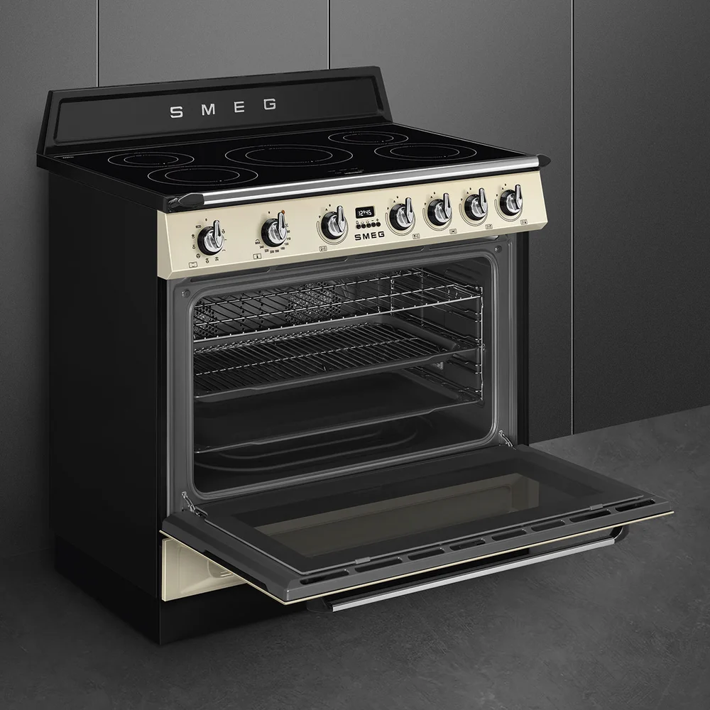 Smeg Victoria Aesthetic Free Standing 5-Zone Induction Cooker W/Electric Oven, TR90IMP (60 x 90 x 90 cm)
