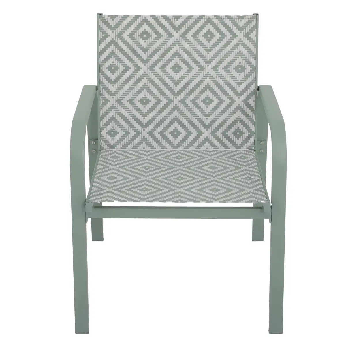 Lisbon Aluminum Textilene Bistro Set (Green, 69 x 61 x 80 cm, 3 Pc.)